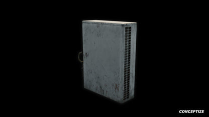 seoul antenna dish 3d asset pbr blender unreal engine rooftop balcony urban prop