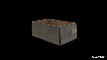 cardboard box 3d asset pbr blender unreal engine seoul urban packaging prop