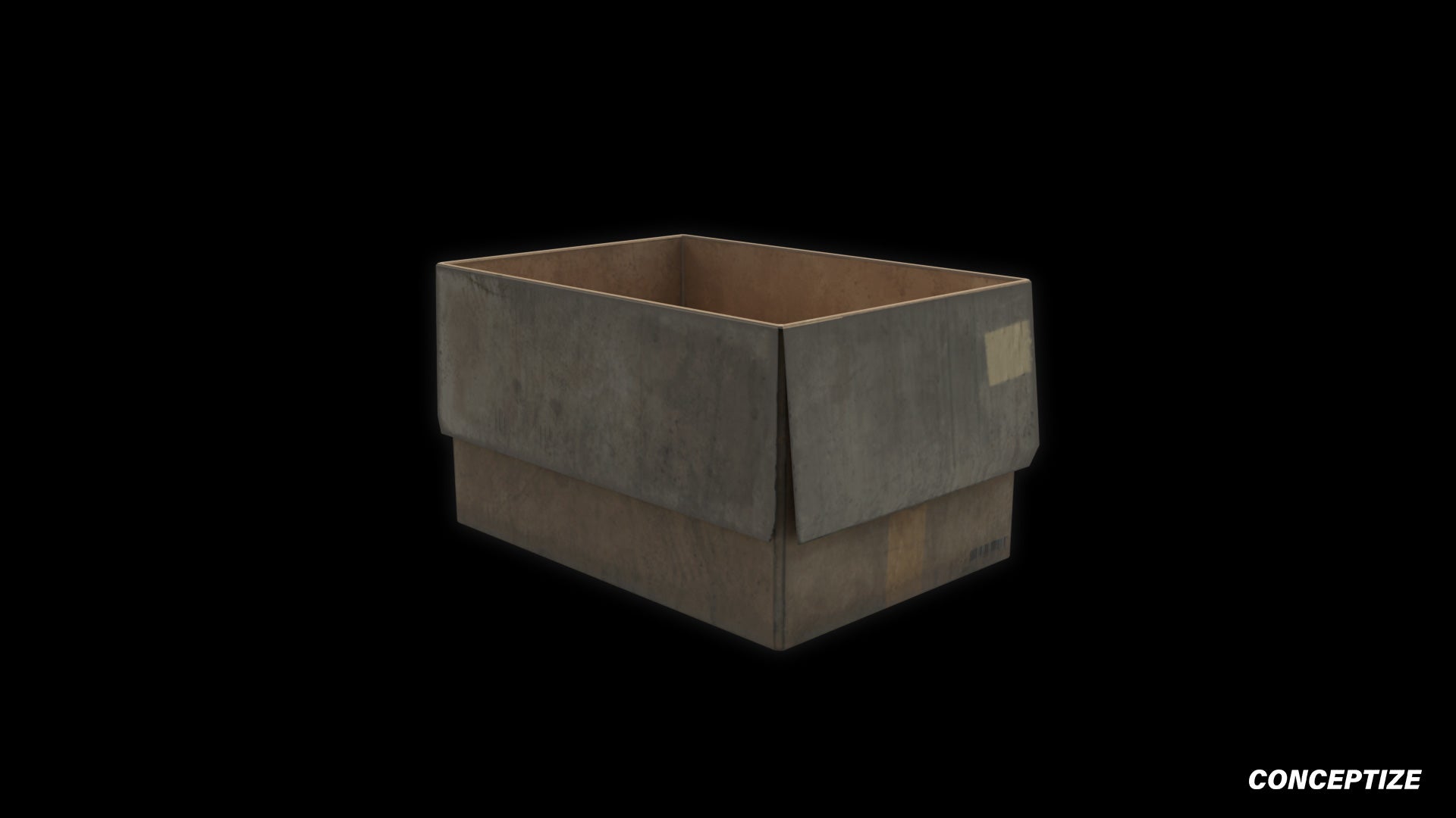 cardboard box 3d asset pbr blender unreal engine seoul urban packaging prop