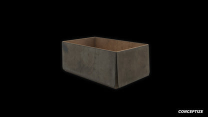cardboard box 3d asset pbr blender unreal engine seoul urban packaging prop