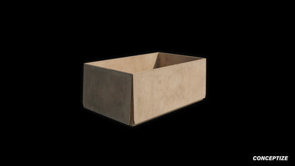 cardboard box 3d asset pbr blender unreal engine seoul urban packaging prop