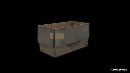 cardboard box 3d asset pbr blender unreal engine seoul urban packaging prop