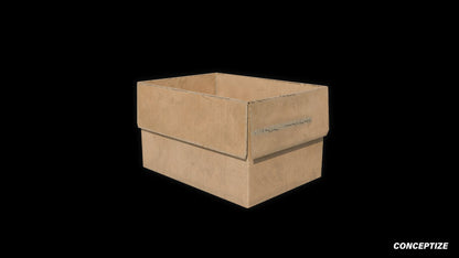 cardboard box 3d asset pbr blender unreal engine seoul urban packaging prop