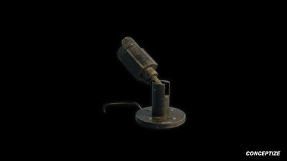 cctv surveillance security camera 3d asset pbr blender unreal engine seoul urban rooftop monitoring prop