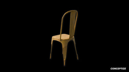 yellow chair 3d asset pbr blender unreal engine seoul urban cafe furniture prop