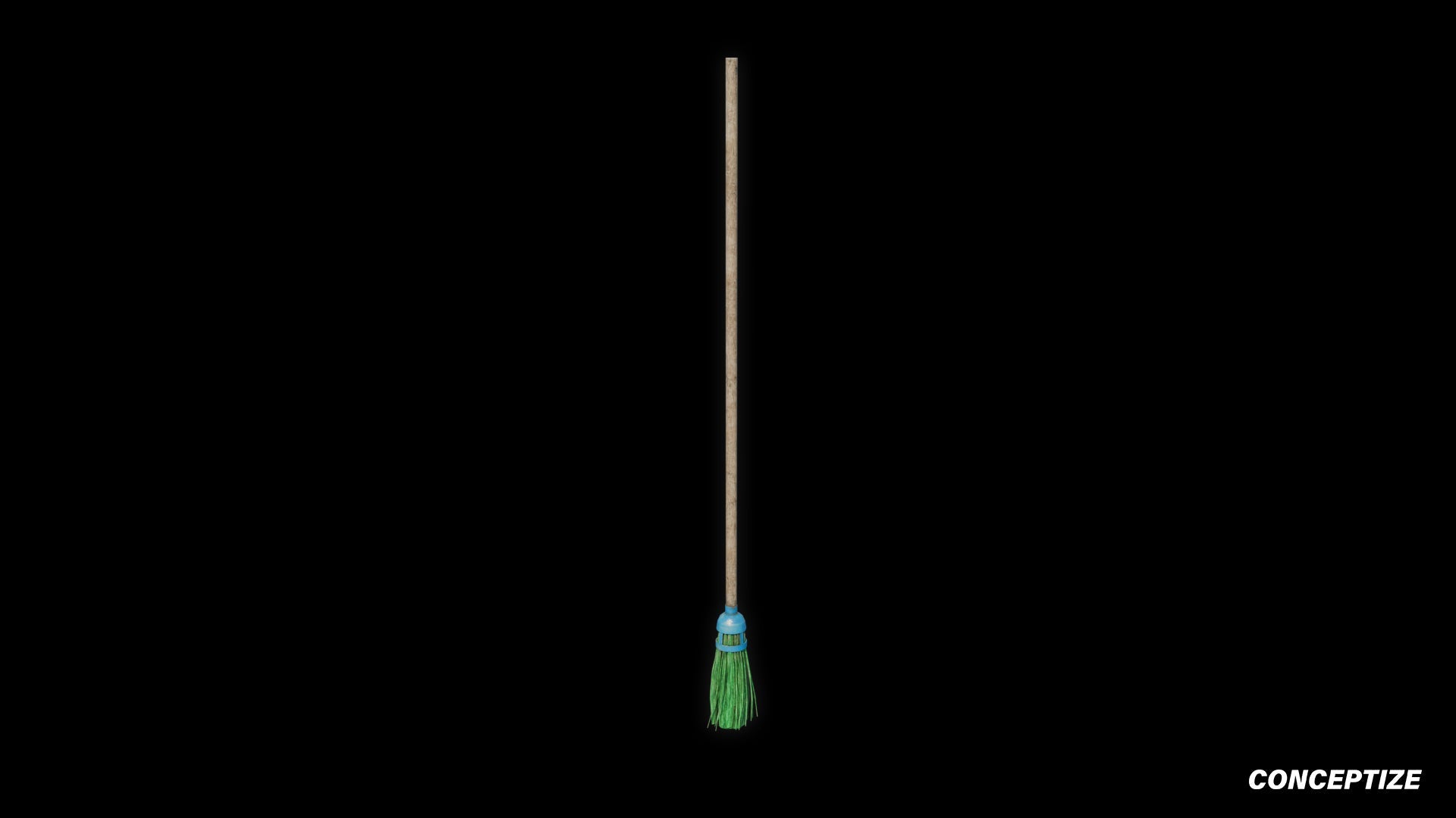 cleaning broom 3d asset pbr blender unreal engine seoul urban street household prop