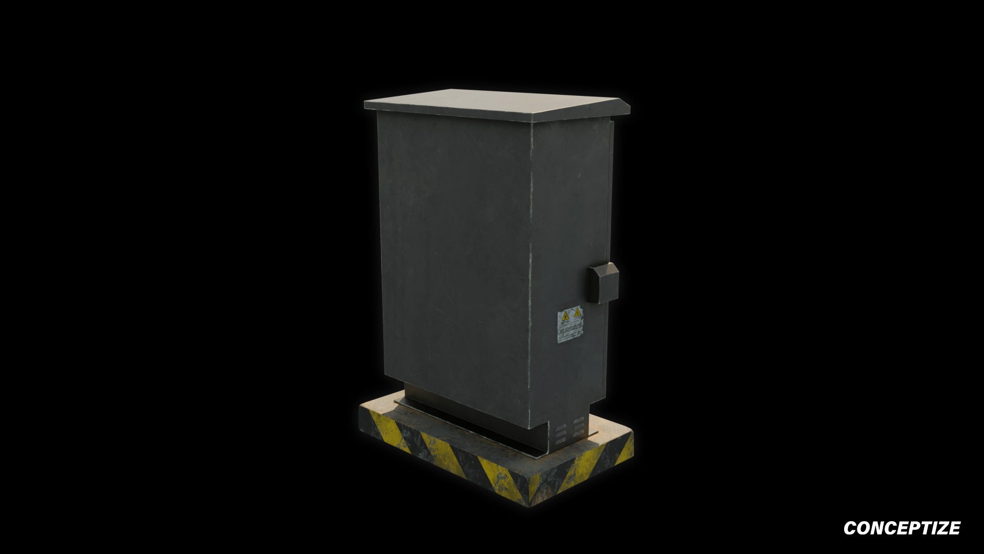 pad-mounted transformer feeder pillar meticulously handcrafted 3d asset pbr blender unreal engine seoul urban Conceptize electrical prop