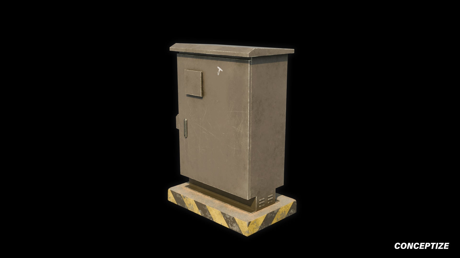 pad-mounted transformer feeder pillar meticulously handcrafted 3d asset pbr blender unreal engine seoul urban Conceptize electrical prop