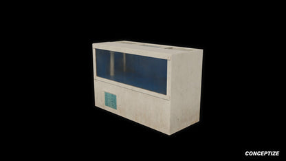 fish tank meticulously handcrafted 3d asset pbr blender unreal engine seoul urban Conceptize aquarium prop