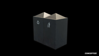 garbage trash bin meticulously handcrafted 3d asset pbr blender unreal engine seoul urban Conceptize waste management prop