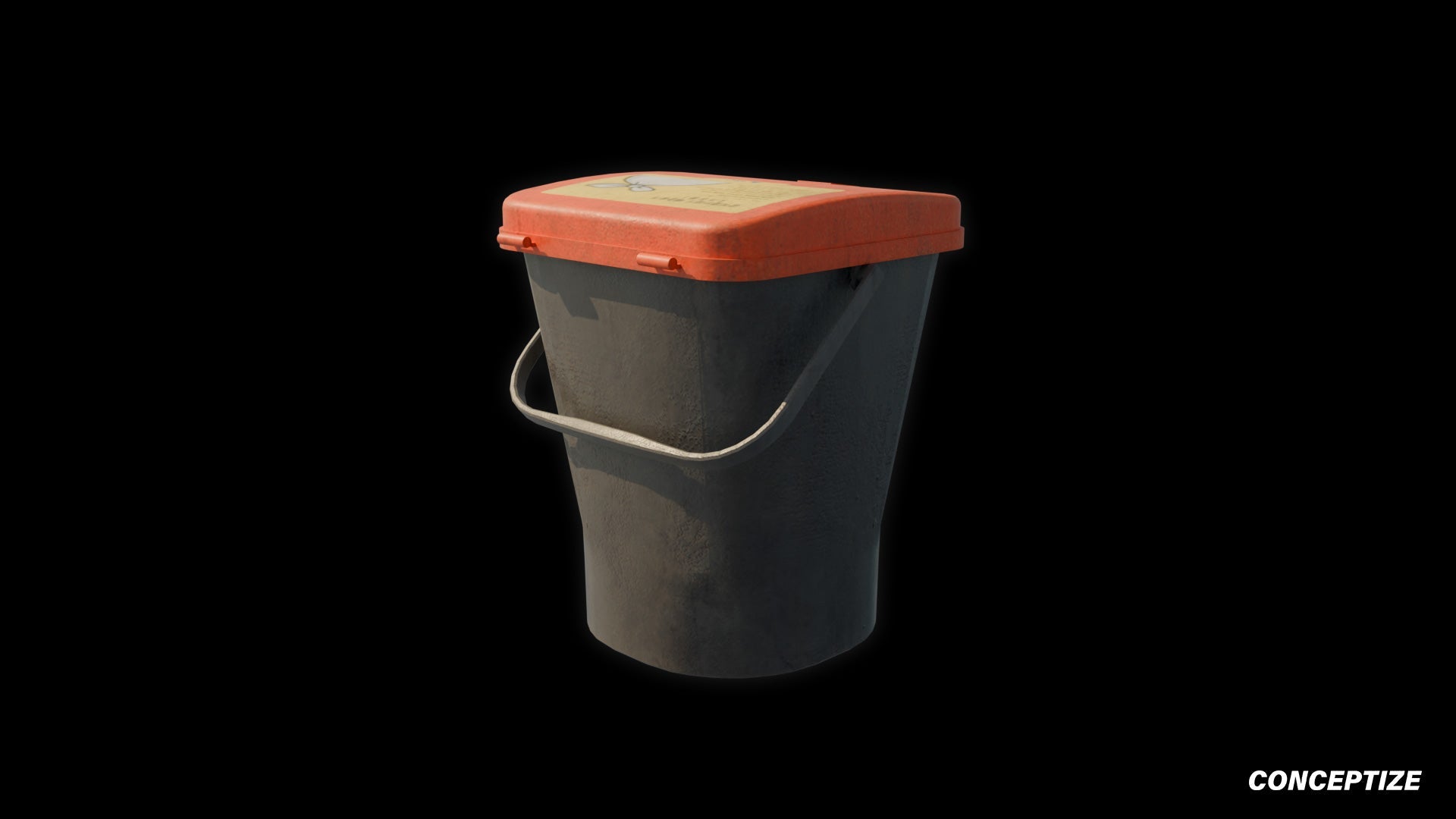 garbage trash bin meticulously handcrafted 3d asset pbr blender unreal engine seoul urban Conceptize waste management prop