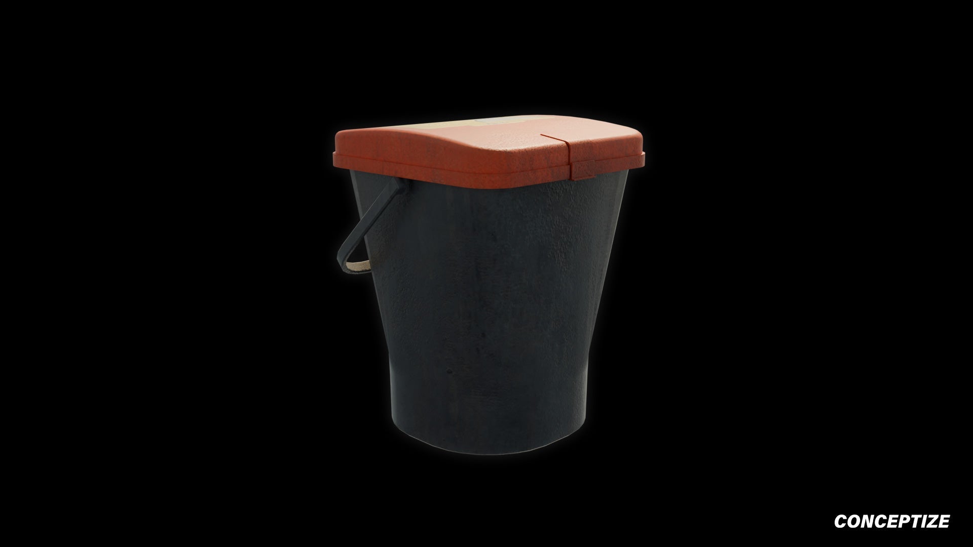 garbage trash bin meticulously handcrafted 3d asset pbr blender unreal engine seoul urban Conceptize waste management prop