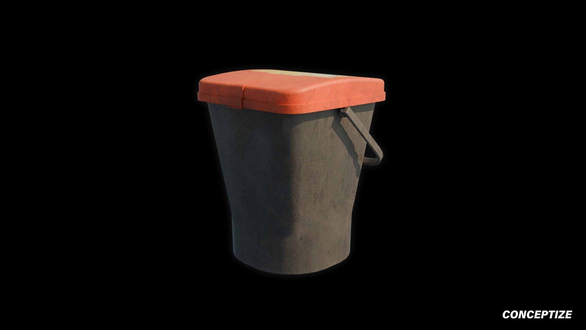 garbage trash bin meticulously handcrafted 3d asset pbr blender unreal engine seoul urban Conceptize waste management prop