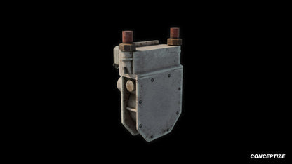 gas meter counter meticulously handcrafted 3d asset pbr blender unreal engine seoul urban Conceptize utility prop