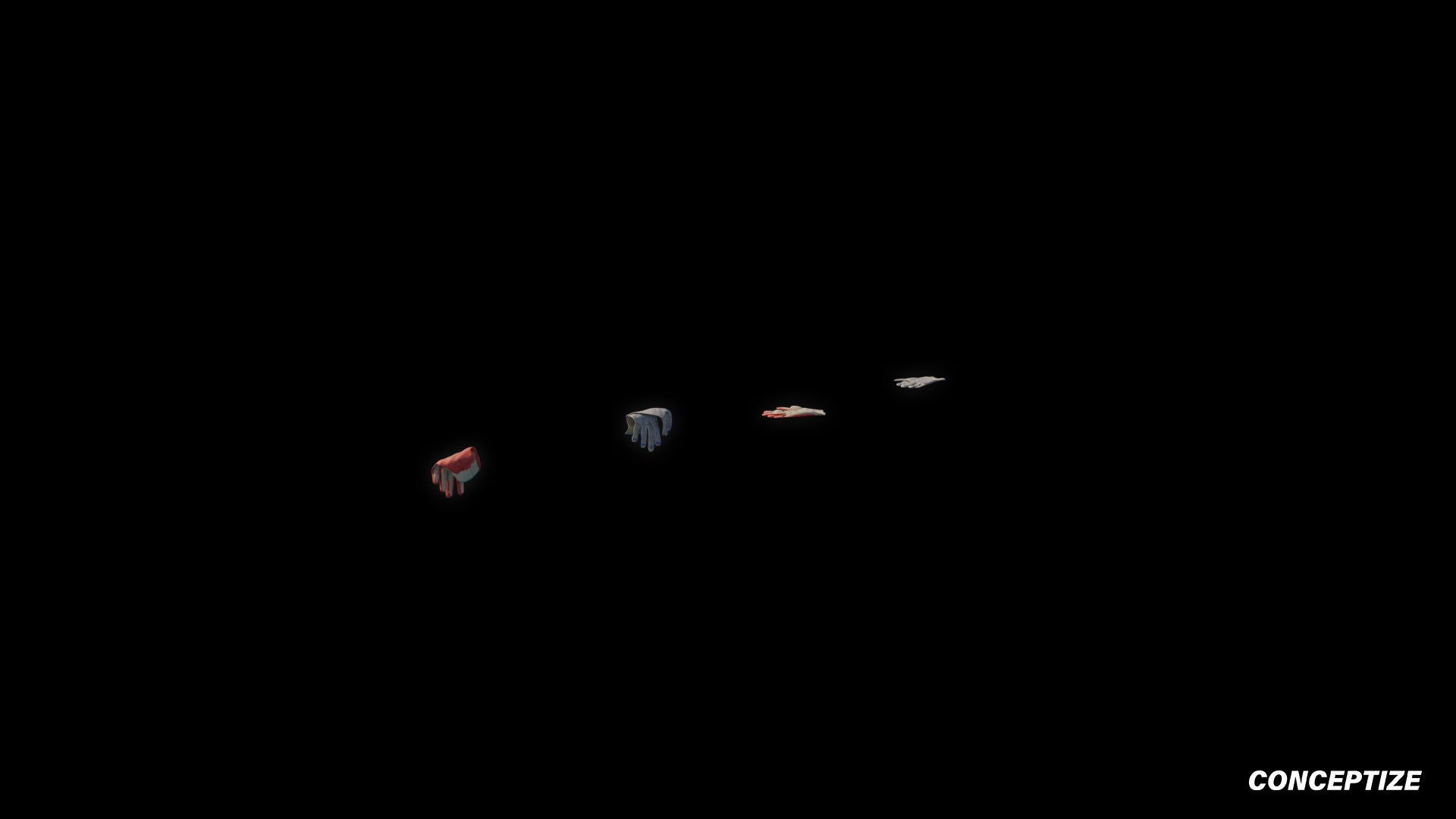 cleaning gloves meticulously handcrafted 3d asset pbr blender unreal engine seoul urban Conceptize household cleaning prop