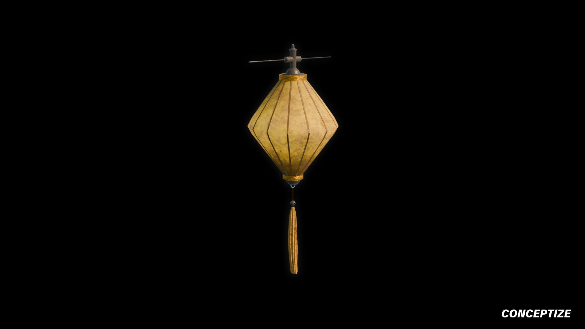 paper lantern light meticulously handcrafted 3d asset pbr blender unreal engine seoul east asia Conceptize festival lighting prop