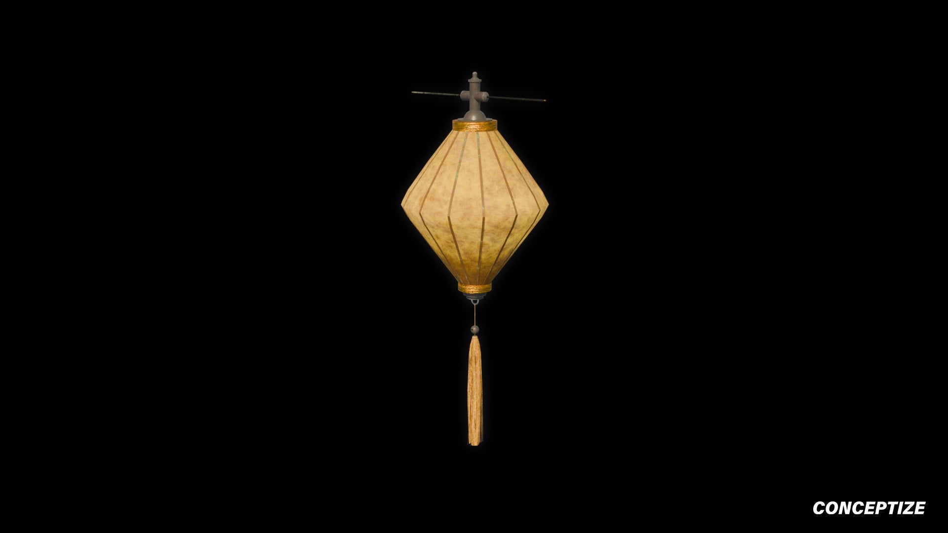 paper lantern light meticulously handcrafted 3d asset pbr blender unreal engine seoul east asia Conceptize festival lighting prop