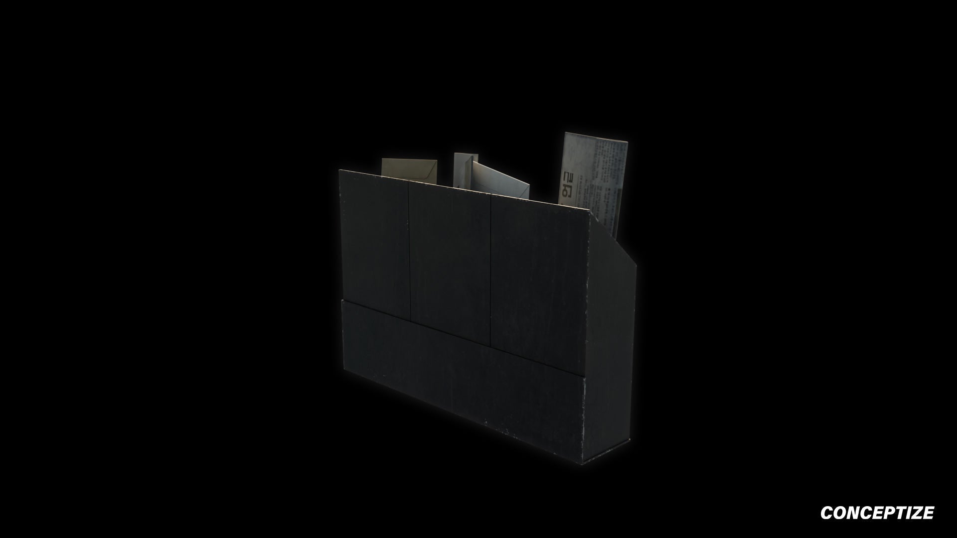 Korean mailbox meticulously handcrafted 3d asset pbr textures blender unreal engine urban prop conceptize