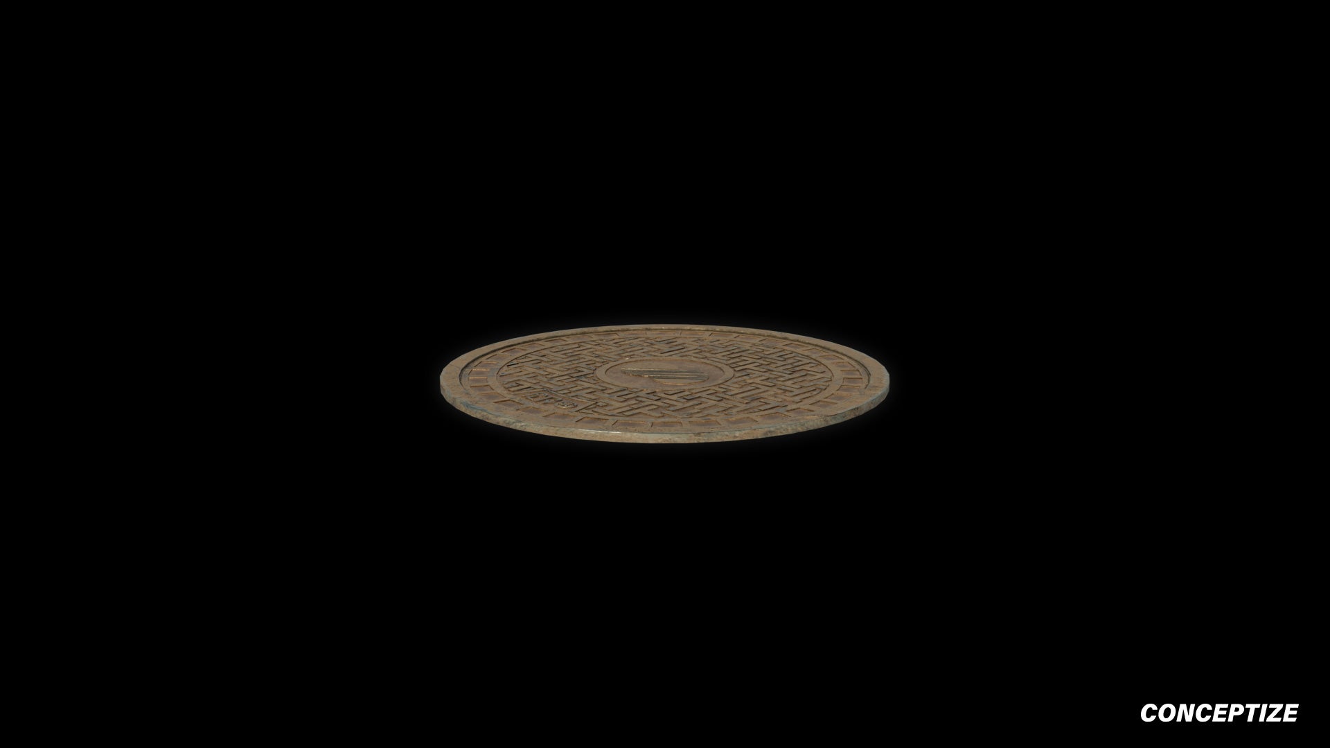 korean manhole meticulously handcrafted 3d asset pbr blender unreal engine seoul urban Conceptize street infrastructure prop