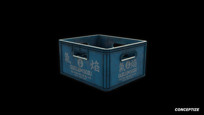 soju plastic box meticulously handcrafted 3d asset pbr blender unreal engine seoul urban Conceptize packaging prop