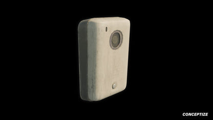 ring bell interphone meticulously handcrafted 3d asset pbr blender unreal engine seoul urban Conceptize communication prop