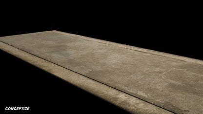 narrow paved road meticulously handcrafted 3d asset pbr blender unreal engine seoul urban Conceptize street infrastructure prop