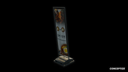 sandwich board street sign meticulously handcrafted 3d asset pbr blender unreal engine seoul urban Conceptize signage prop