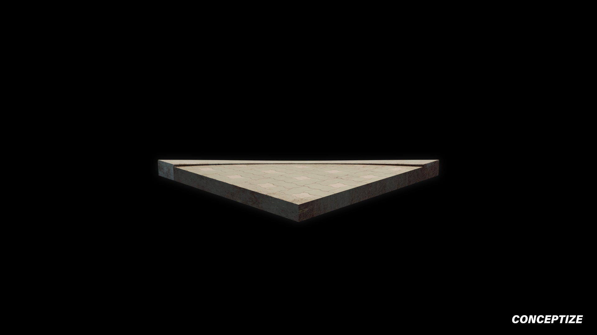 Korean sidewalk meticulously handcrafted 3d asset pbr blender unreal engine seoul urban Conceptize pavement street infrastructure prop
