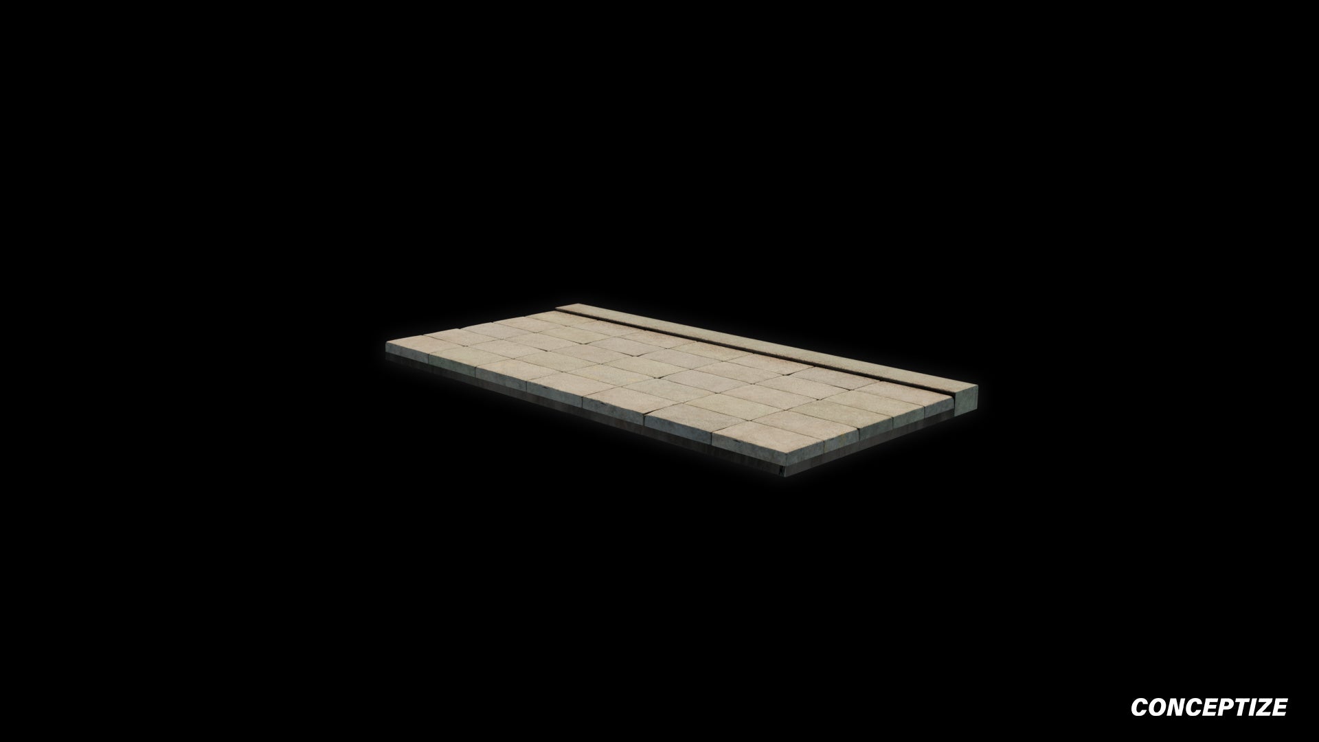 Korean sidewalk meticulously handcrafted 3d asset pbr blender unreal engine seoul urban Conceptize pavement street infrastructure prop