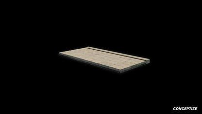 Korean sidewalk meticulously handcrafted 3d asset pbr blender unreal engine seoul urban Conceptize pavement street infrastructure prop