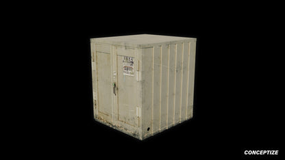 Storage container meticulously handcrafted 3d asset pbr blender unreal engine prop conceptize