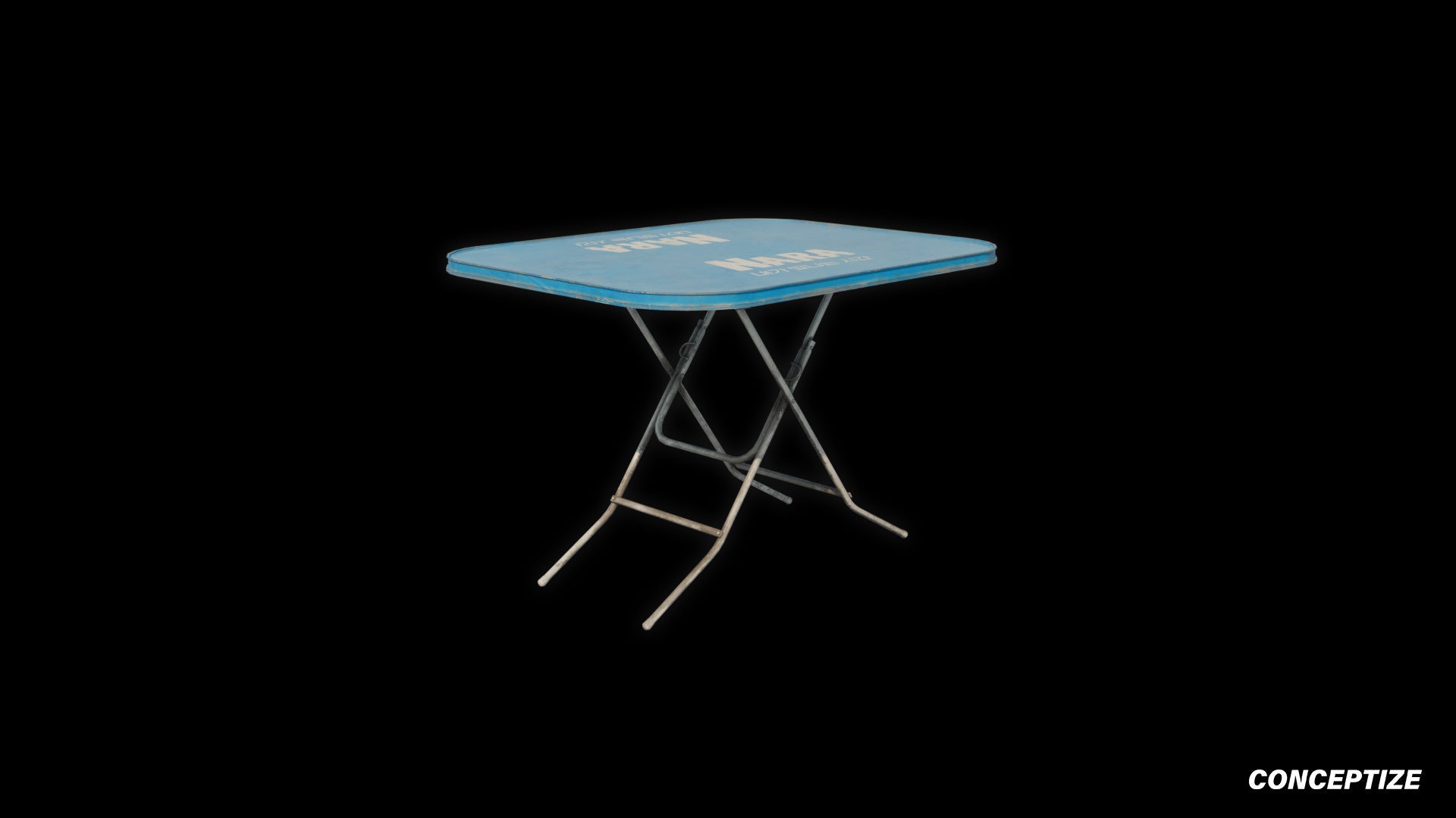 Korean bar table meticulously handcrafted 3d asset pbr blender unreal engine prop conceptize