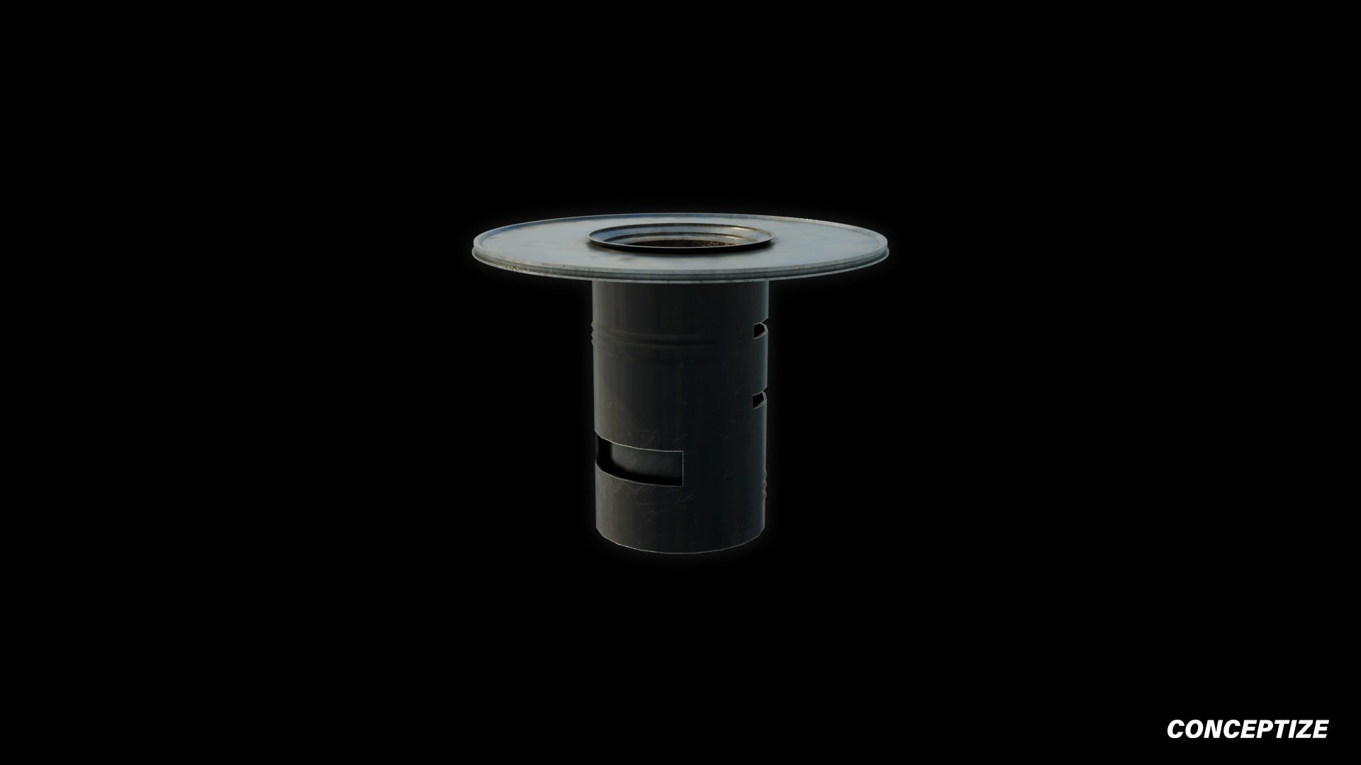 Korean bbq table meticulously handcrafted 3d asset pbr blender unreal engine prop conceptize