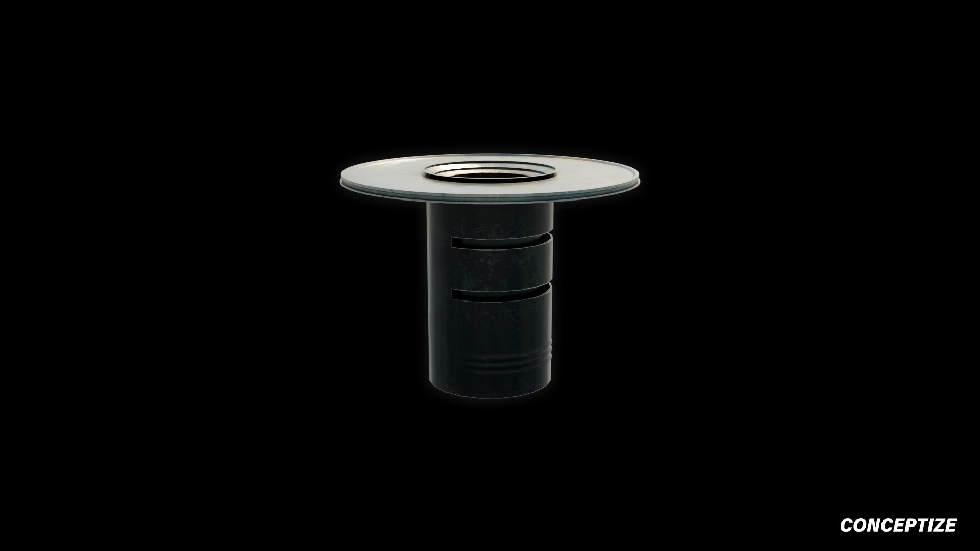 Korean bbq table meticulously handcrafted 3d asset pbr blender unreal engine prop conceptize