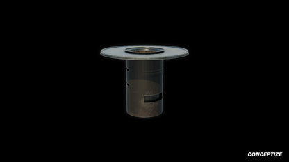 Korean bbq table meticulously handcrafted 3d asset pbr blender unreal engine prop conceptize