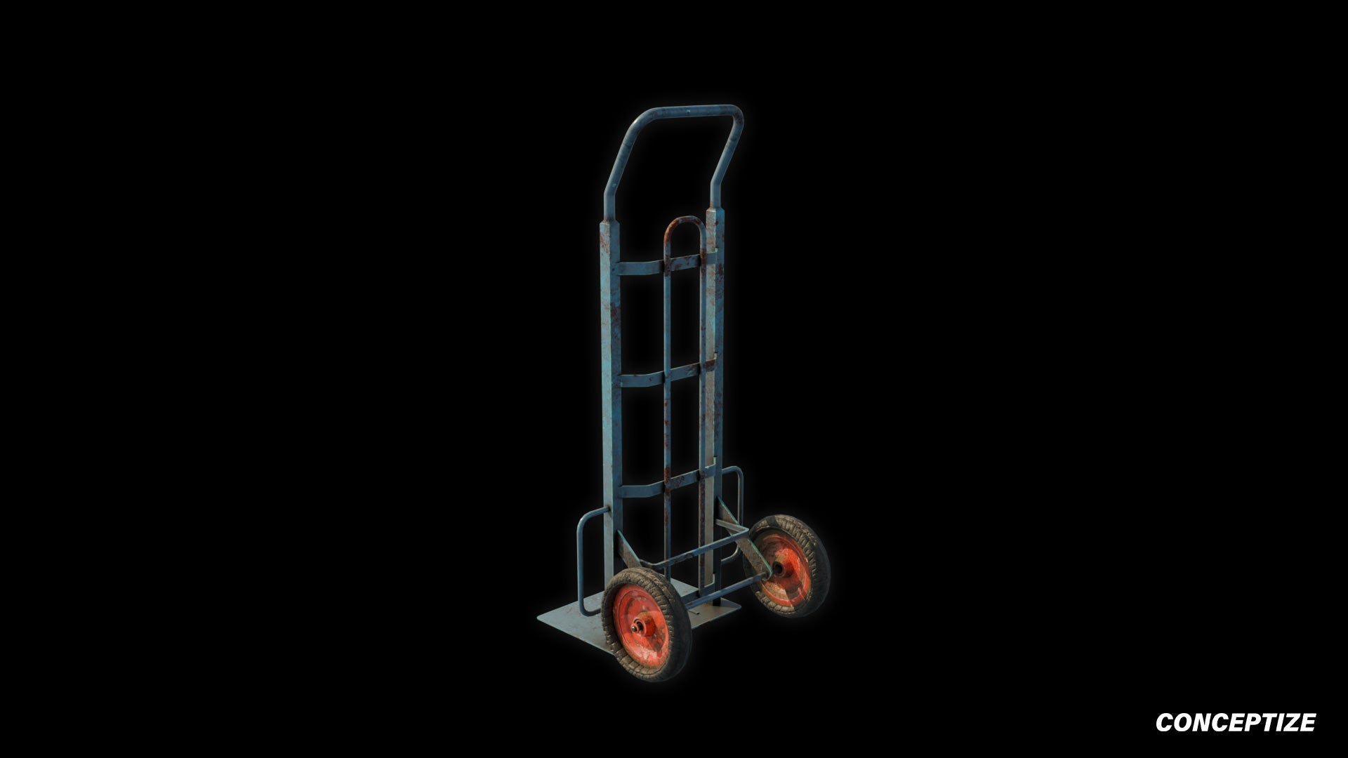 Uline manual carrier meticulously handcrafted 3d asset pbr blender unreal engine prop conceptize