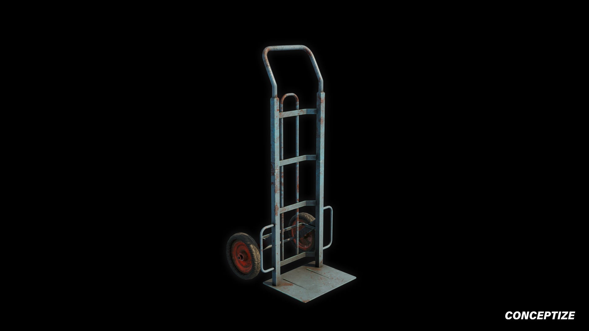 Uline manual carrier meticulously handcrafted 3d asset pbr blender unreal engine prop conceptize