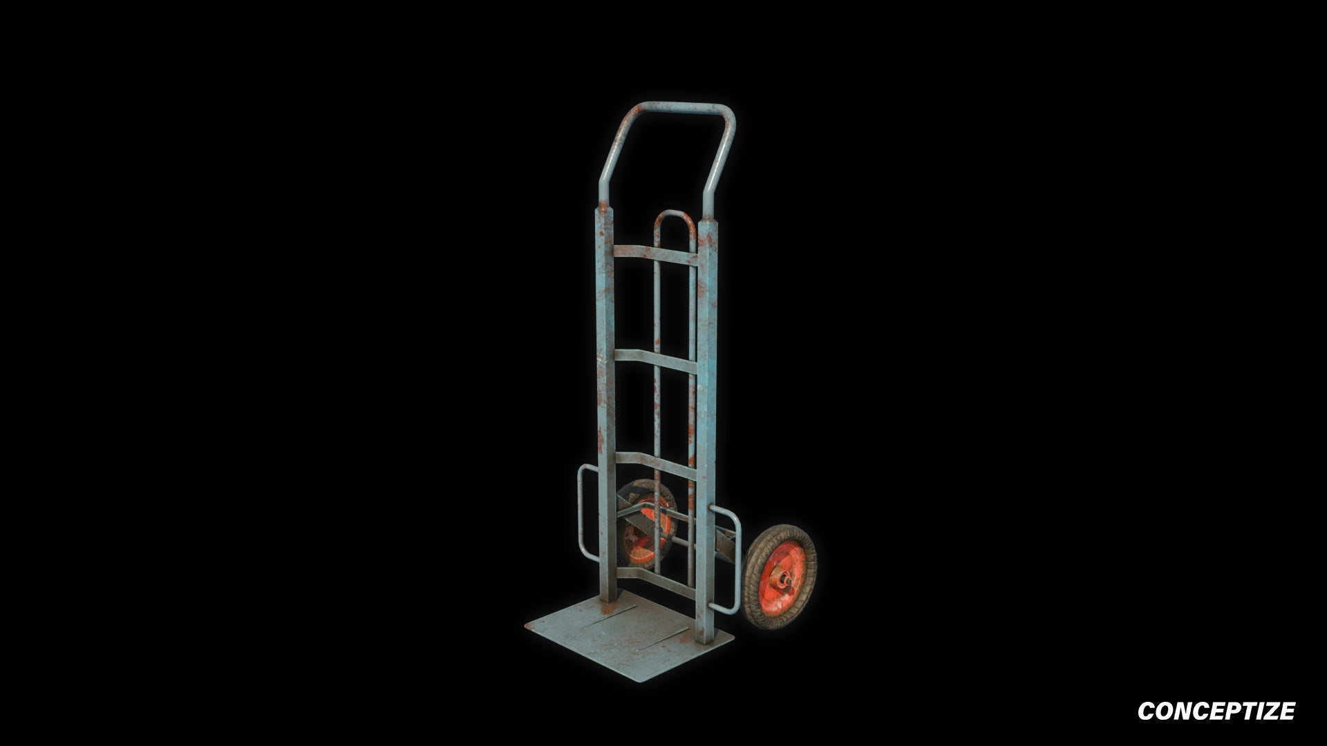 Uline manual carrier meticulously handcrafted 3d asset pbr blender unreal engine prop conceptize