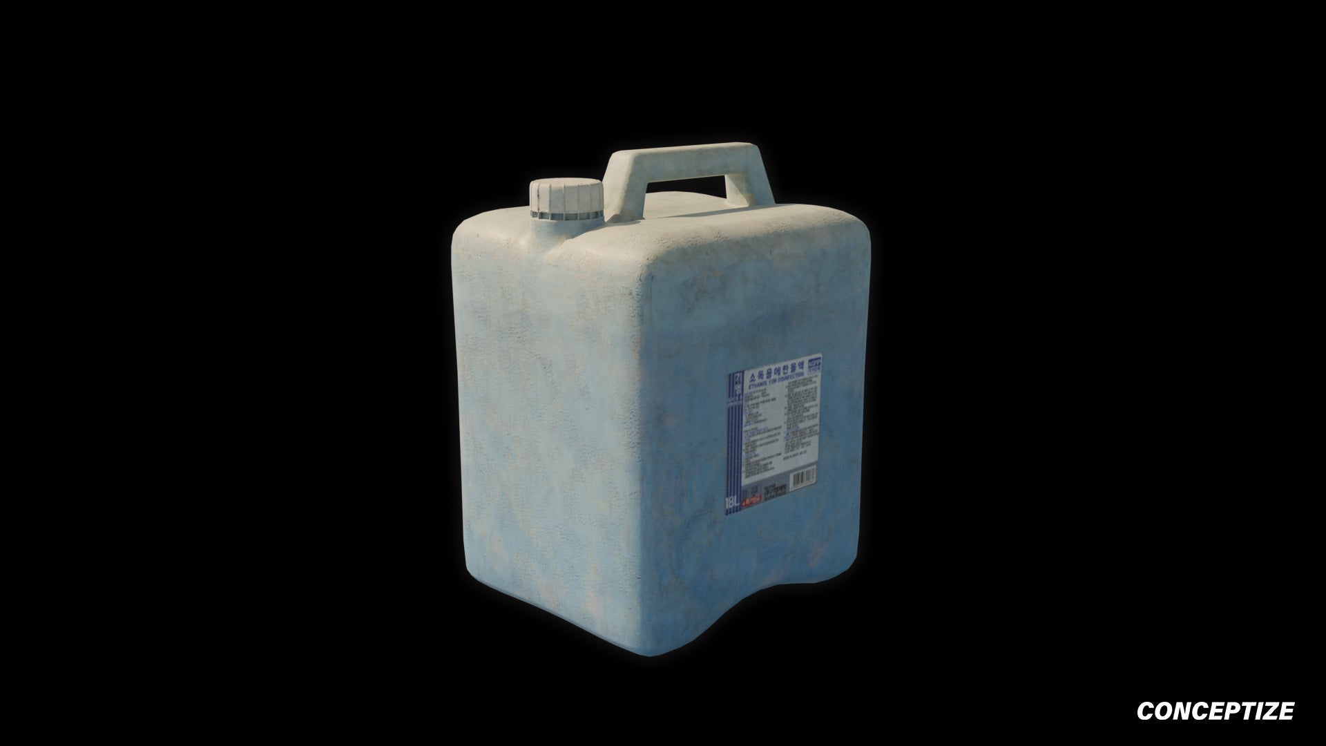 Water bottle meticulously handcrafted 3d asset pbr textures blender unreal engine prop conceptize