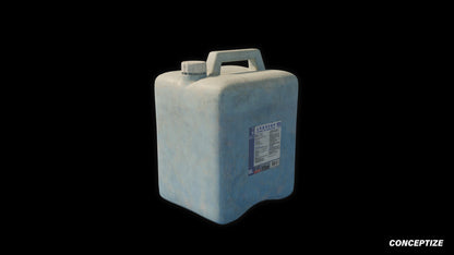 Water bottle meticulously handcrafted 3d asset pbr textures blender unreal engine prop conceptize