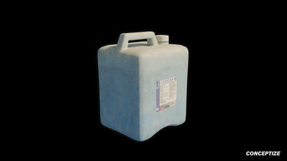 Water bottle meticulously handcrafted 3d asset pbr textures blender unreal engine prop conceptize