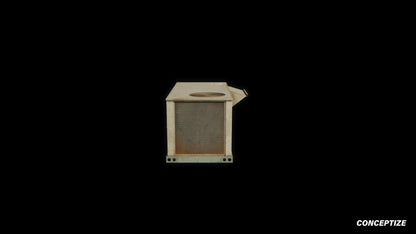 Air conditioner rooftop American style meticulously handcrafted PBR textured 3D prop optimized Blender Unreal Engine realistic HVAC building unit