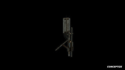 Panel aerials sector antenna meticulously handcrafted PBR textured 3D asset optimized Blender Unreal Engine rooftop satellite communication prop realistic architectural visualization environment