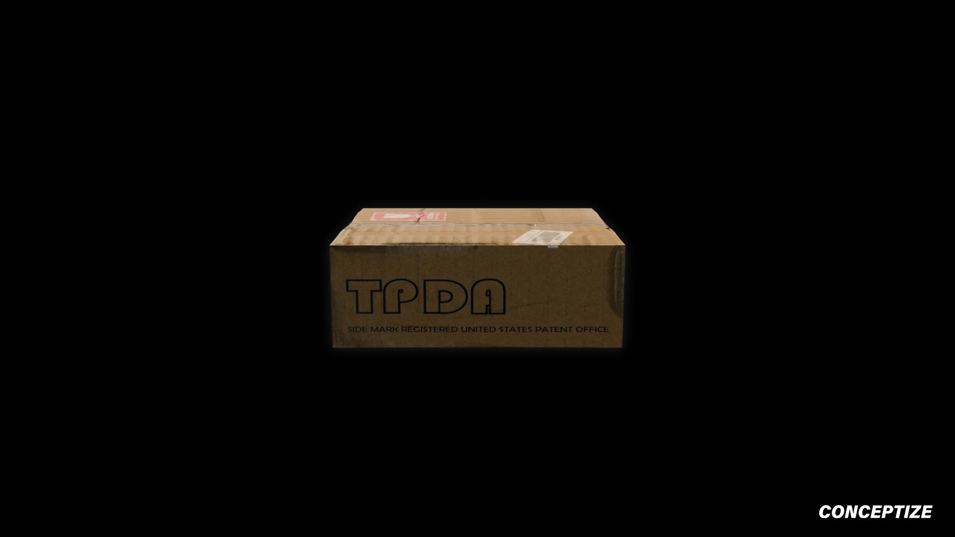 Closed cardboard box meticulously handcrafted PBR textured 3D asset optimized Blender Unreal Engine urban streetscapes alleyways sidewalks high detail