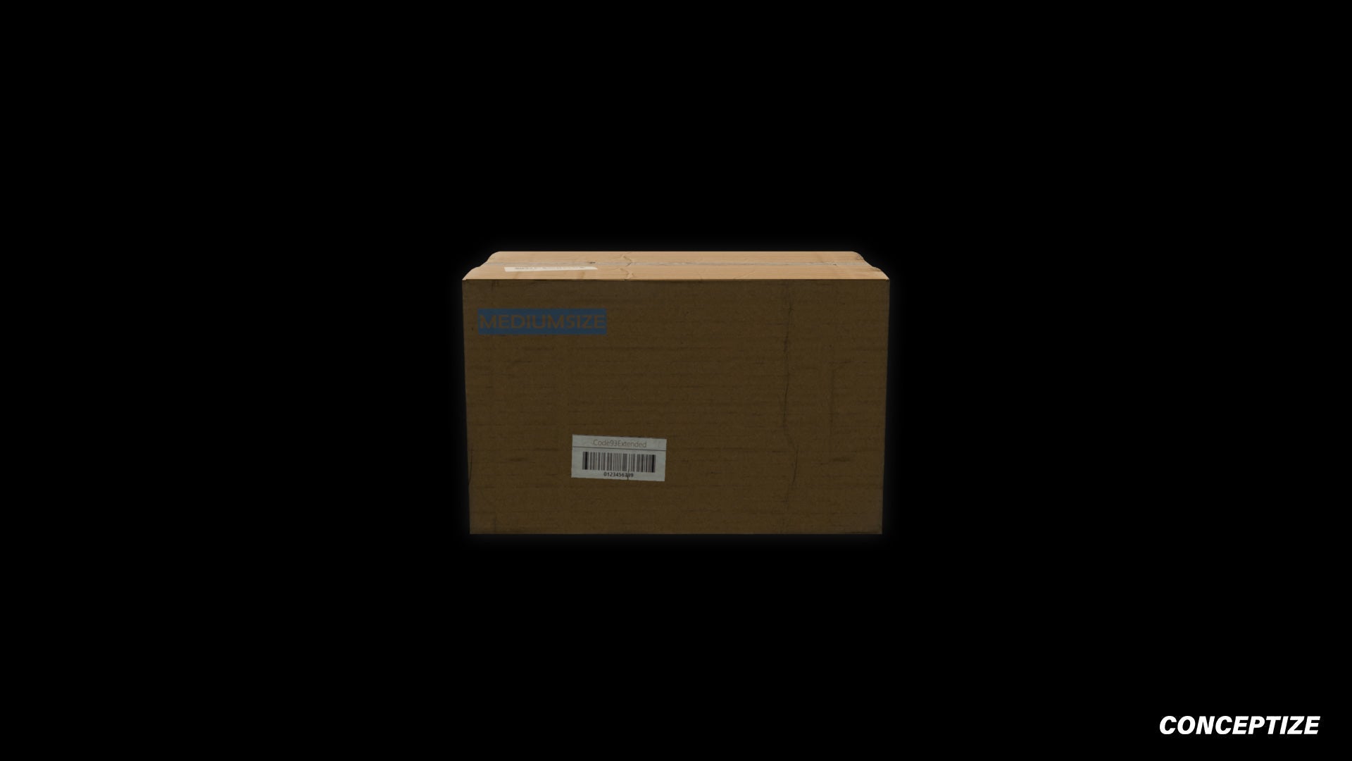 Open cardboard box meticulously handcrafted PBR textured 3D asset optimized Blender Unreal Engine urban streetscapes alleyways sidewalks high detail