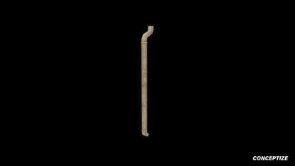 Rain drain pipe rooftop meticulously handcrafted PBR textured 3D asset optimized Blender Unreal Engine urban streetscapes rooftops alleyways high detail