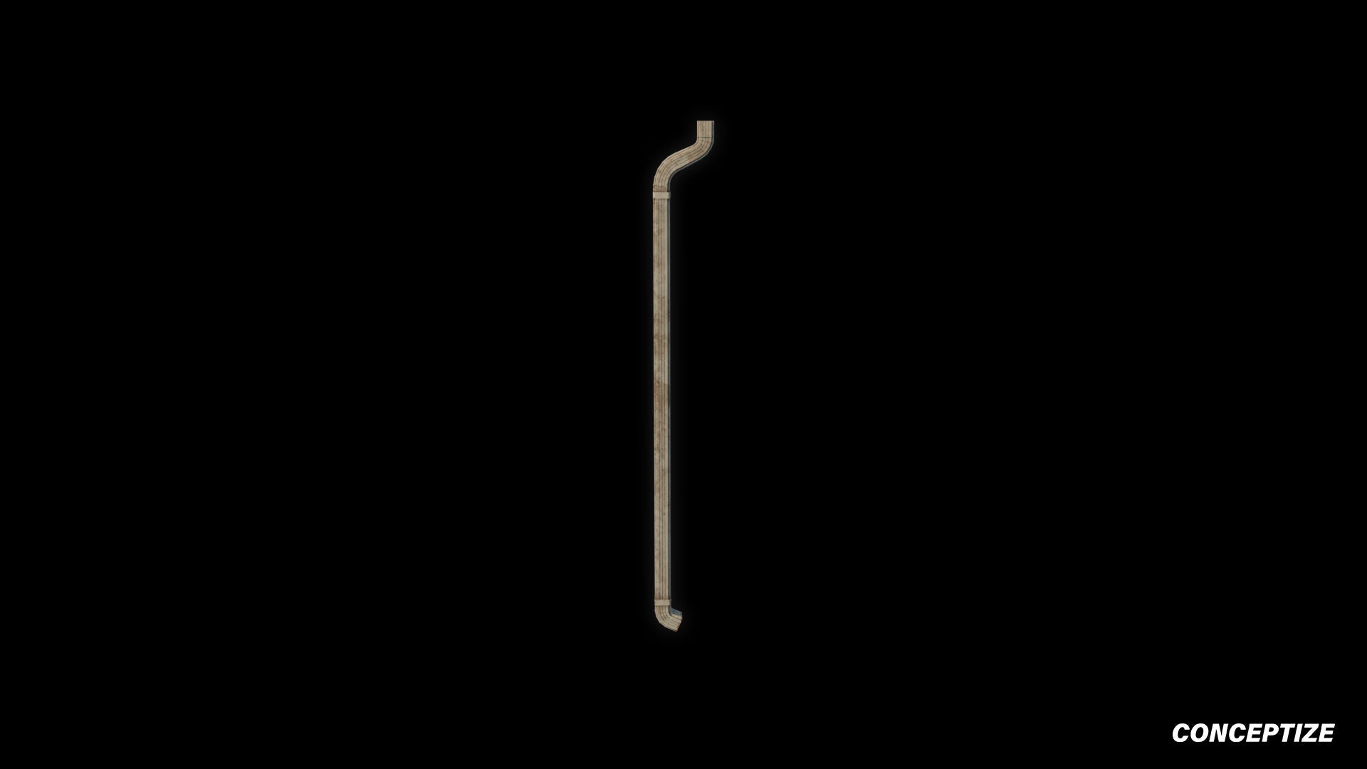 Rain drain pipe rooftop meticulously handcrafted PBR textured 3D asset optimized Blender Unreal Engine urban streetscapes rooftops alleyways high detail