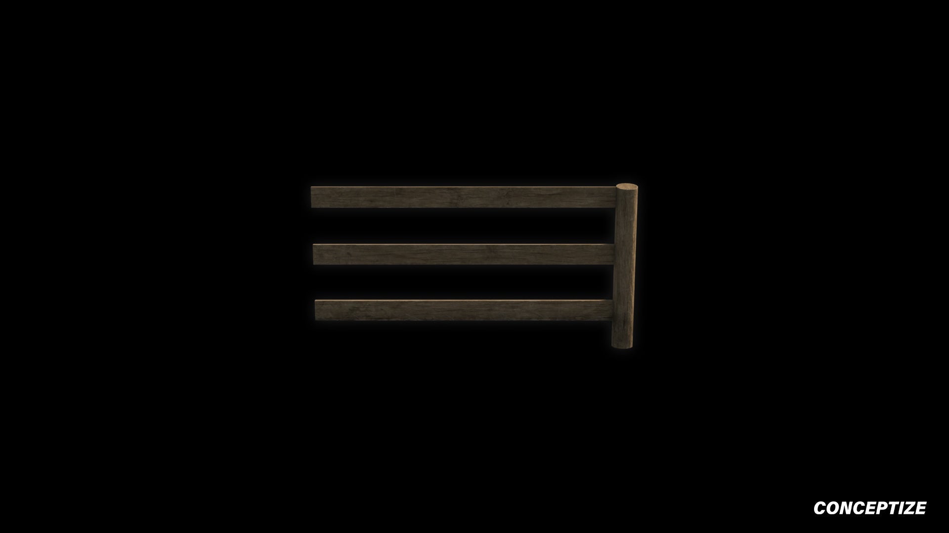 Barn fence meticulously handcrafted PBR textured 3D asset optimized Blender Unreal Engine rural farm countryside outdoor environments