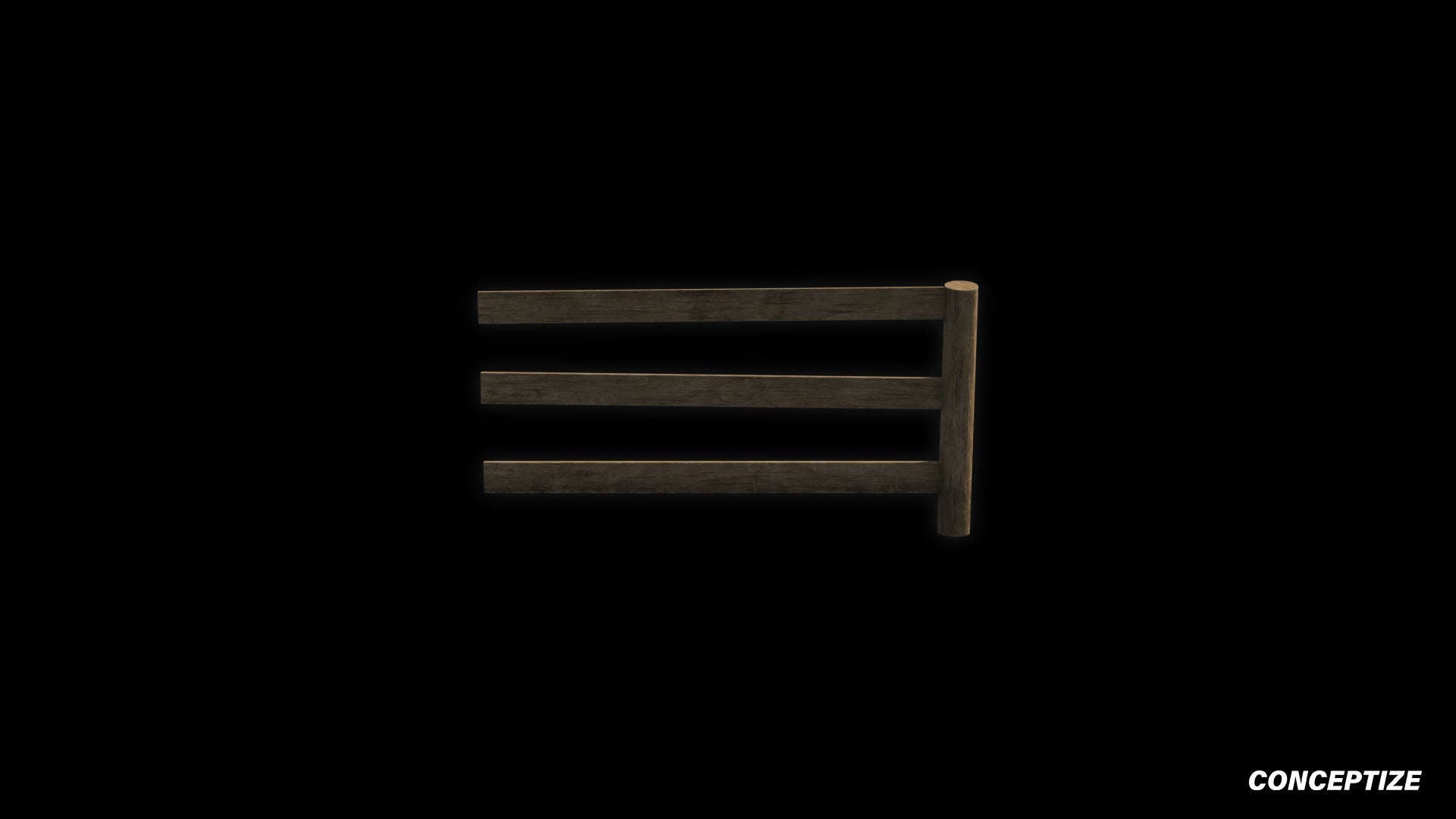 Barn fence meticulously handcrafted PBR textured 3D asset optimized Blender Unreal Engine rural farm countryside outdoor environments
