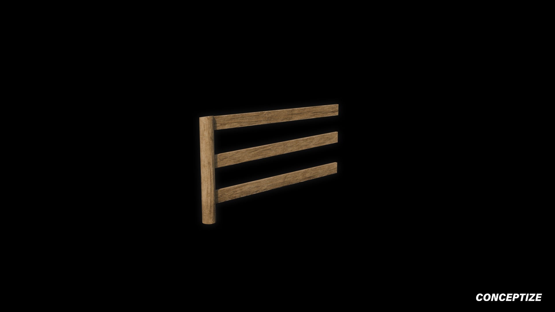 Barn fence meticulously handcrafted PBR textured 3D asset optimized Blender Unreal Engine rural farm countryside outdoor environments